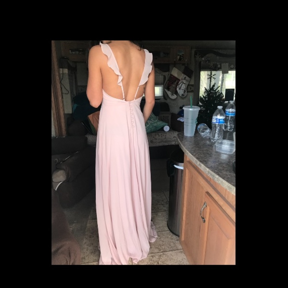 Lulus blush gown, perfect condition! - Picture 5 of 5